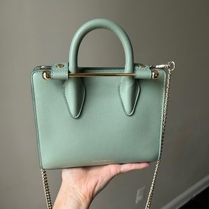 The Strathberry Nano Tote, sage